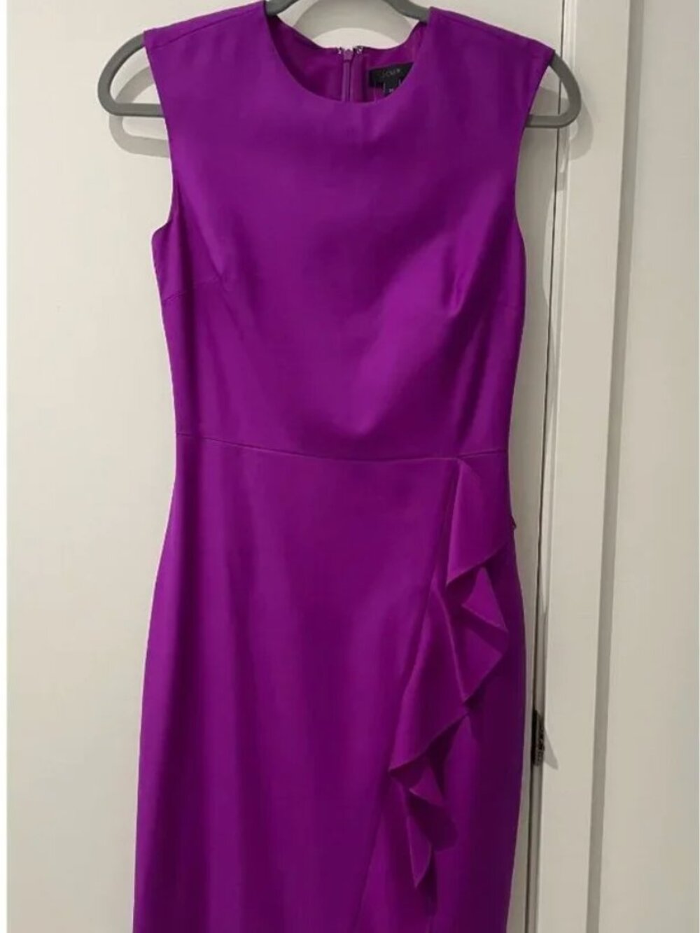 J.Crew Wool Ruffle Dress - Picture 2 of 3